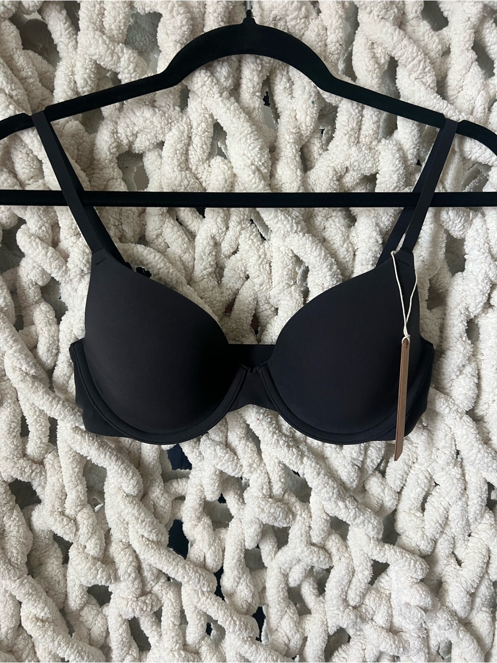 SKIMS FITS EVERYBODY T-SHIRT BRA NET - ONYX